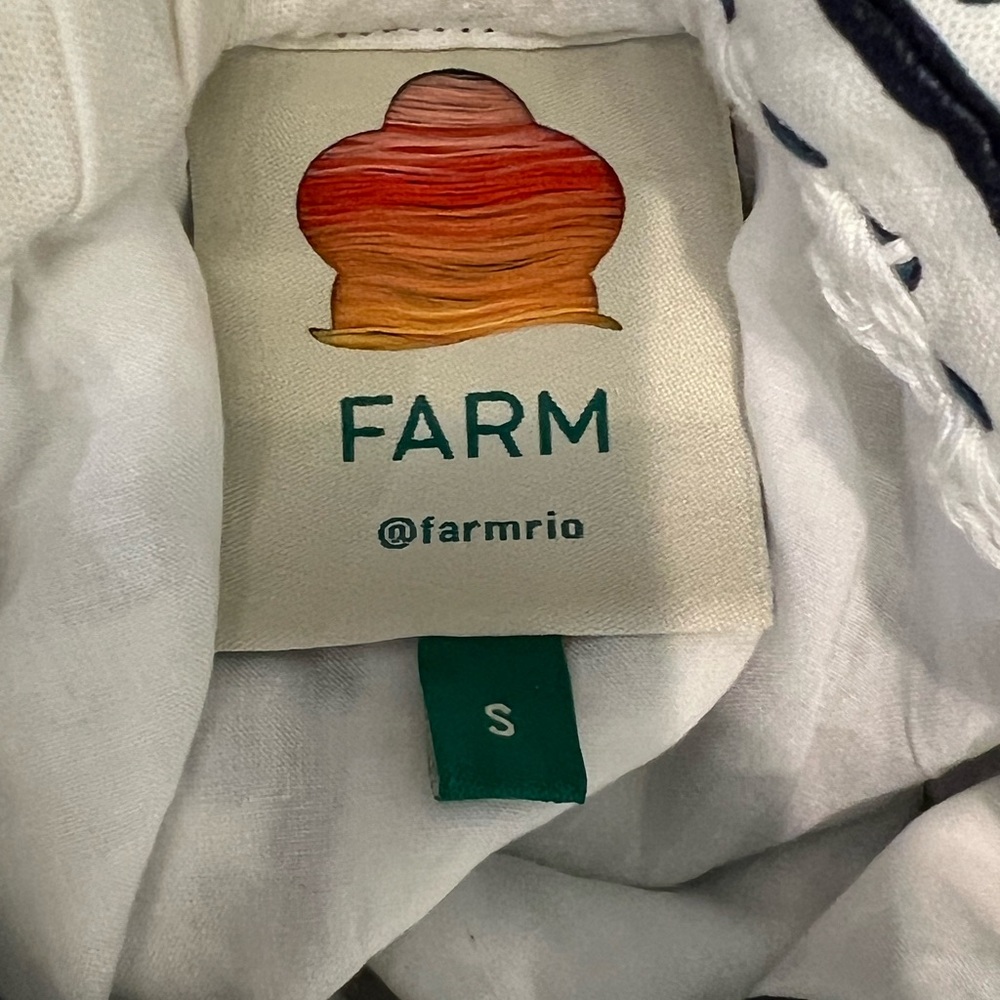 FARM Rio Blue and White Floral Mini Dress - Picture 13 of 16
